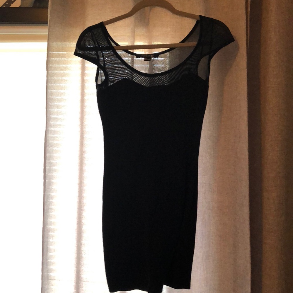 Black mini dress